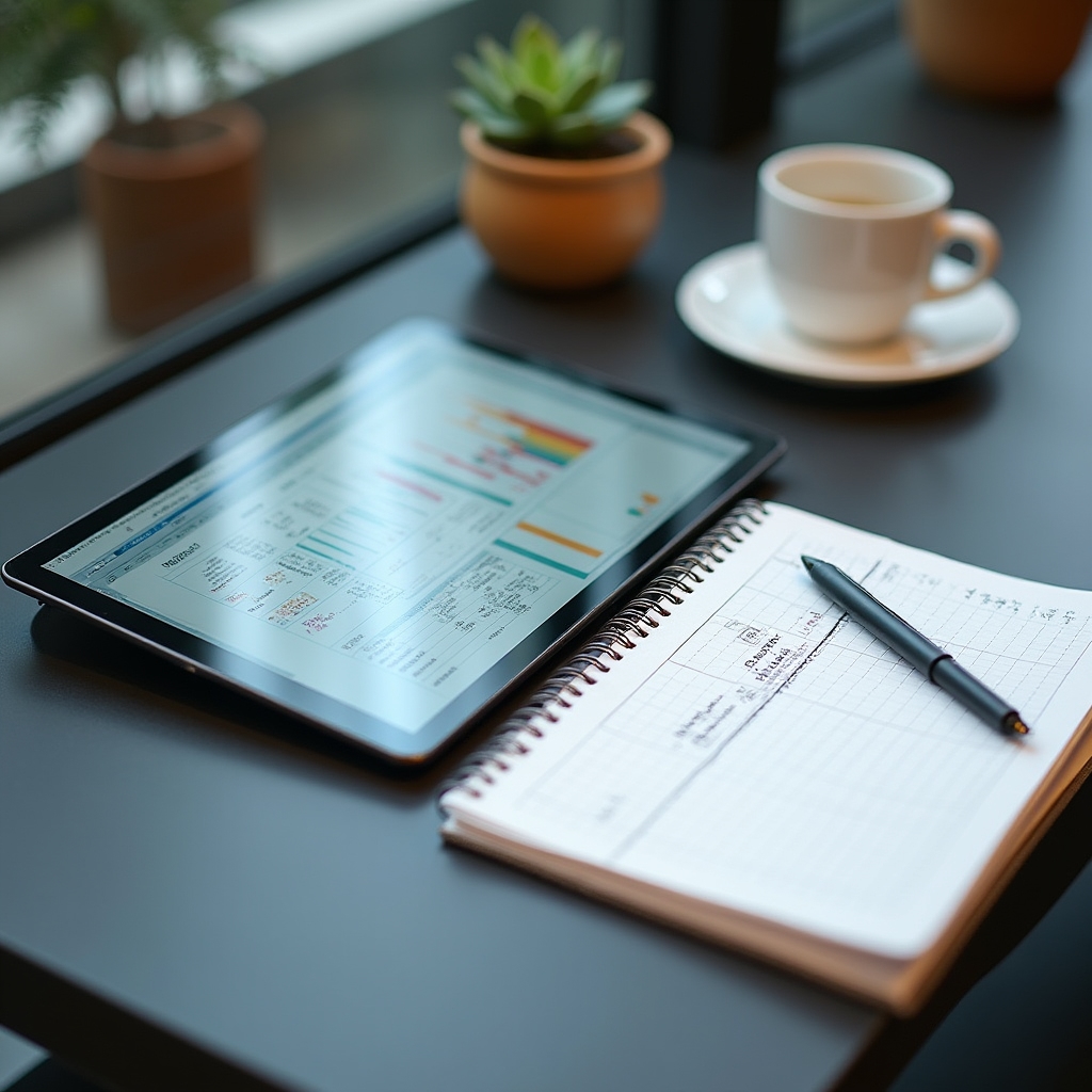 Strumenti digitali per la pianificazione finanziaria su scrivania